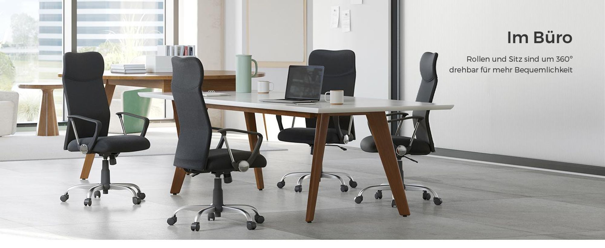 SONGMICS Bürostuhl, ergonomischer Schreibtischstuhl, Drehstuhl, gepolsterter Sitz, höhenverstellbar und neigbar, bis 120 kg belastbar