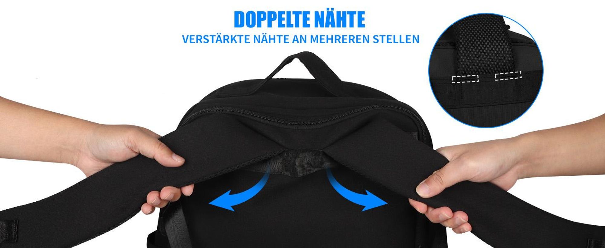 Rucksack, Laptoprucksack, 24L Große Schulrucksack, Handgepäck Rucksack für 15,6 zoll Laptop, für Arbeit Reisen