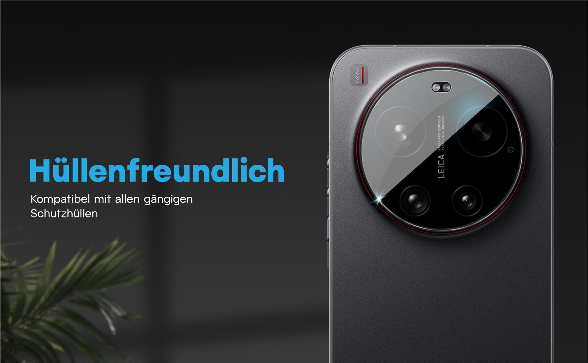 Kamera Schutzglas Set für Xiaomi 17 Ultra kompatibel mit allen gängigen Hüllen
