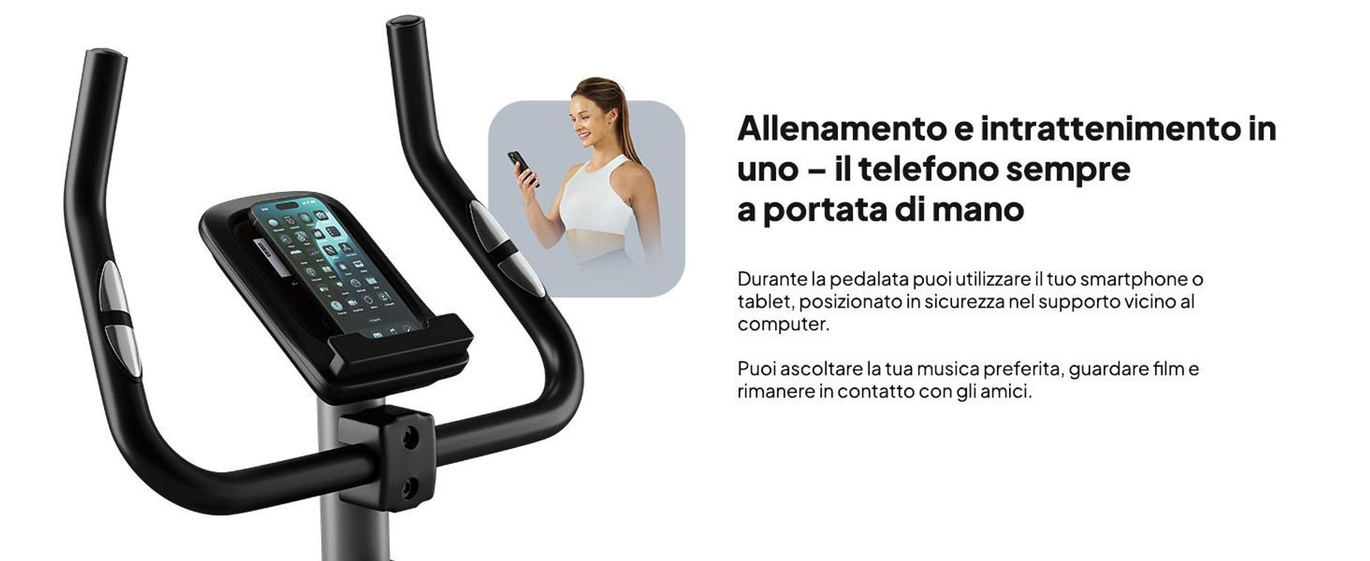 Zipro Drift cyclette per la casa Cyclette magnetica fino a 120 kg Magneti Cyclette Cyclette Fitness Cyclette Hometrainer Cyclette cardio Computer