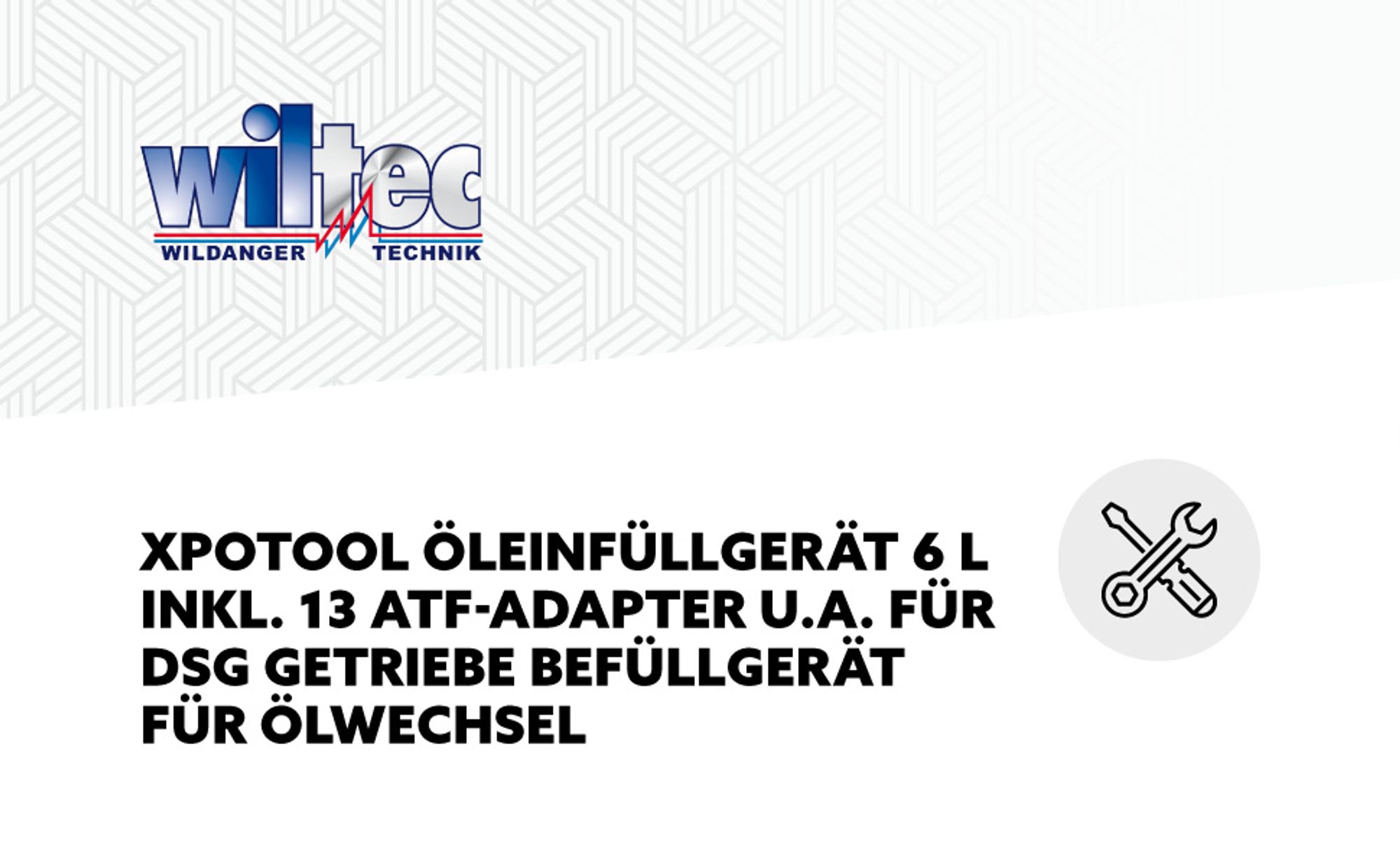 Wiltec Getriebeöl Einfüllgerät 6 L mit Druckluftpumpe inkl. 13 ATF Adapter u.a. für moderne Getriebe, Ölwechsel Gerät, Getriebeölwechsel Befüllgerät