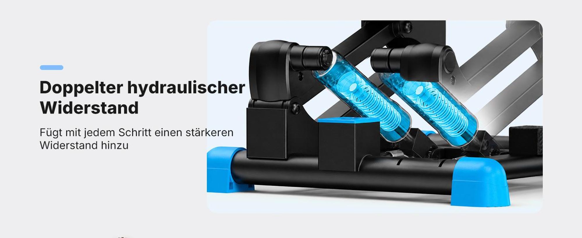 MERACH 3-in-1 Mini Stepper mit LCD-Display und Widerstandsbändern – großer 155-mm-Schritt, leise Stoßdämpfung, Ganzkörpertrainer bis 150 kg, schwarz