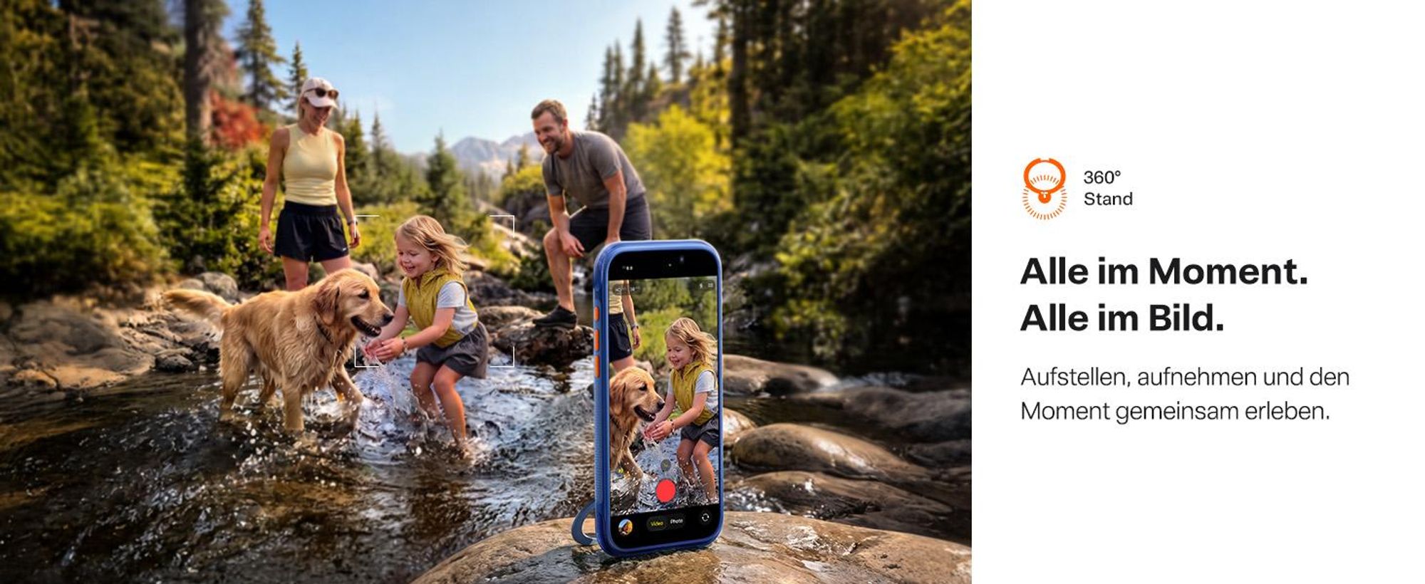 TORRAS Ostand Q3 Air Hülle für iPhone 18 Pro Handyhülle mit Airbag-Schutz & integriertem Ständer, Hellblau