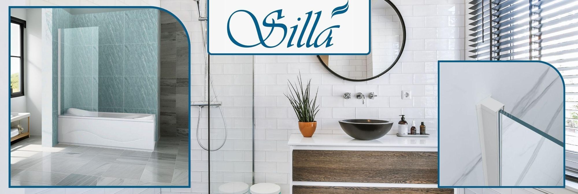 Silla, duschwand badewanne 50x150, duschwand aus glas, badewannenaufsatz, faltwand
