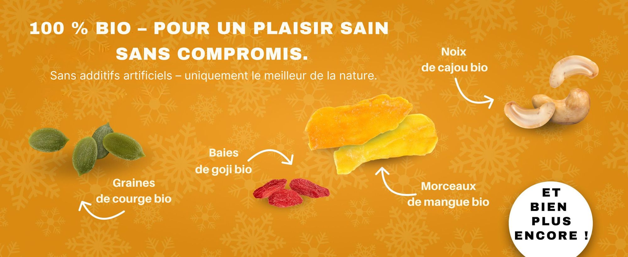 BOXILAND® fruits noix & graines calendrier avent 2026 bio, 24 snacks