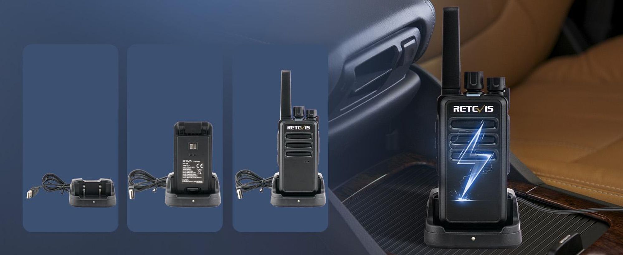 Retevis RT668 Funkgerät Großer Reichweite, PMR446 Walkie Talkie für Erwachsene, Handfunkgerät mit VOX  Energiesparfunktion für Familien, Camping