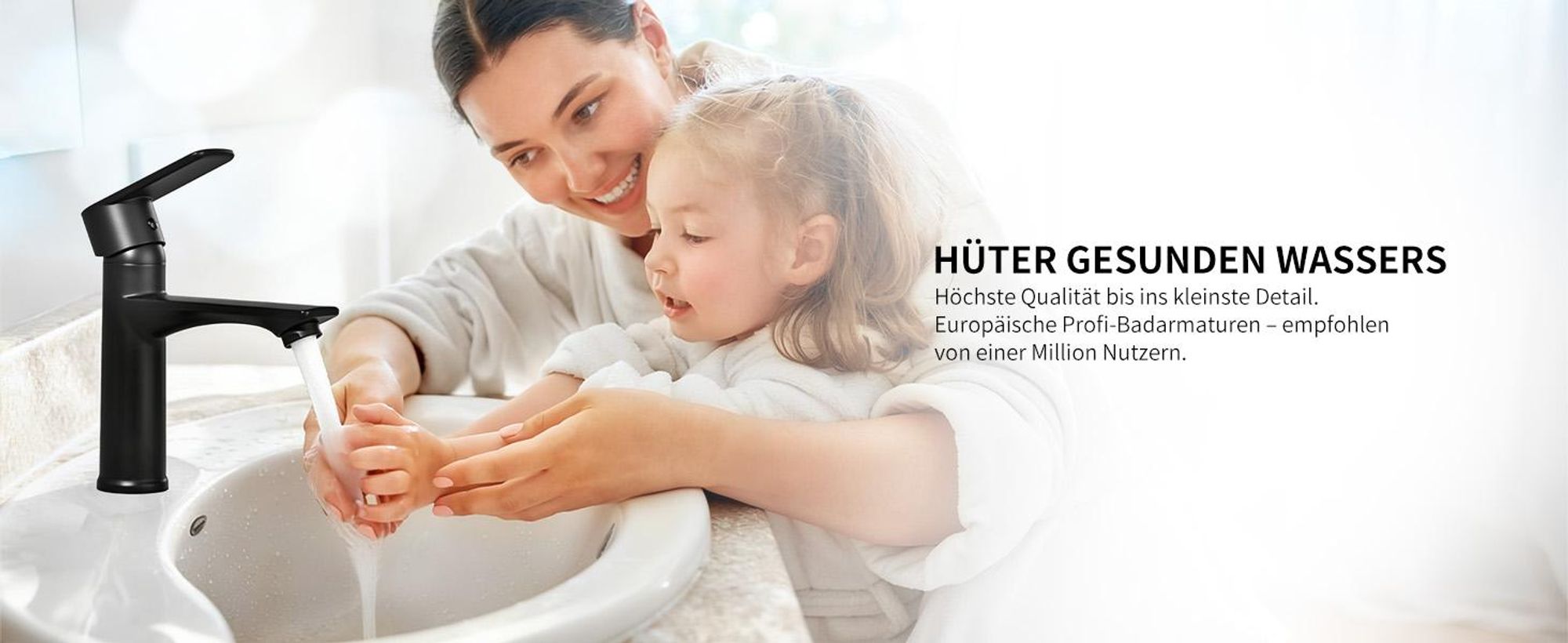 HOMELIVE Waschtischarmatur mit Schlauch Badezimmer Wasserhahn Schwarz Waschtischarmaturen Duscharmaturen Waschtisch Mischbatterie Polieren Edelstahl
