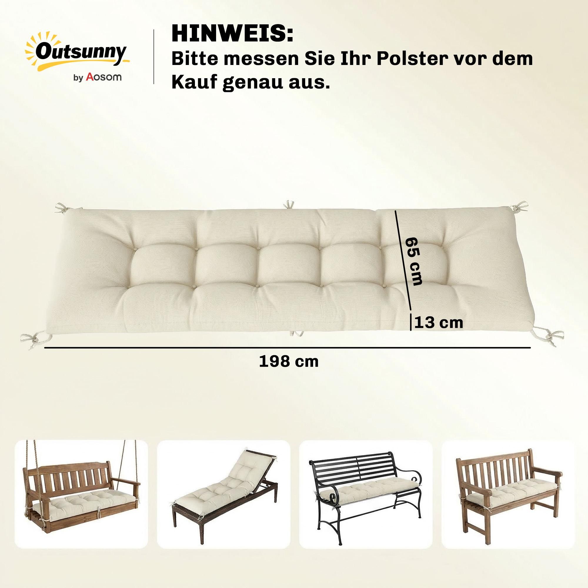 Sonnenliege Gartenliege Polsterauflage Liegenpolster
