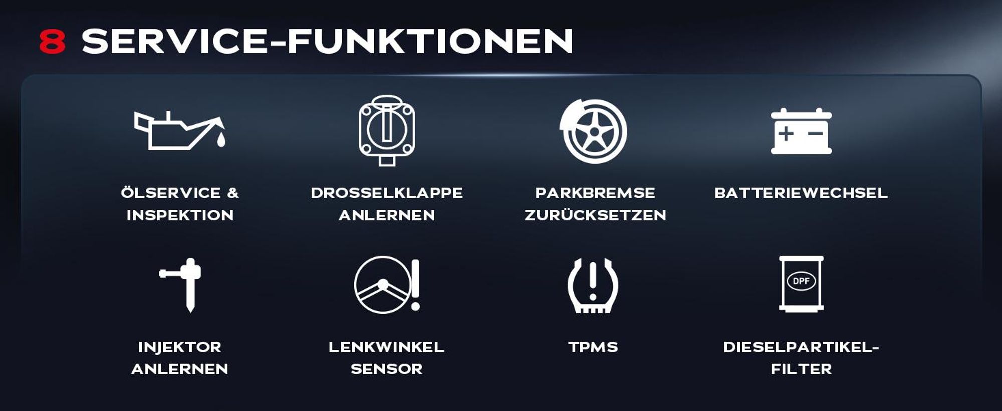 LAUNCH CRP129EVO V3.0 OBD2 Diagnosegerät Auto,4 System Diagnosegerät Auto mit 8 Reset, Auslesegerät Auto Check Engine/ABS/SRS/Getriebe Auto Diagnosege