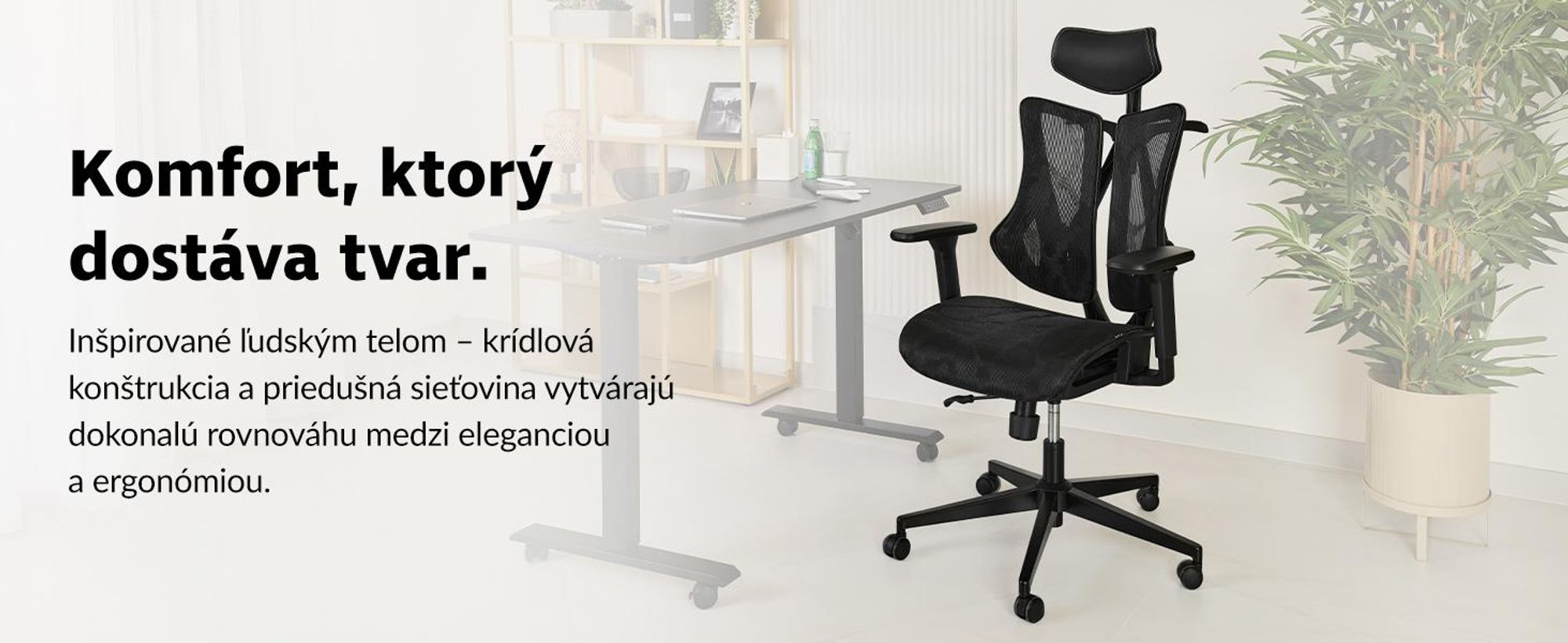 Ergonomické kreslo Naxes – Čierne