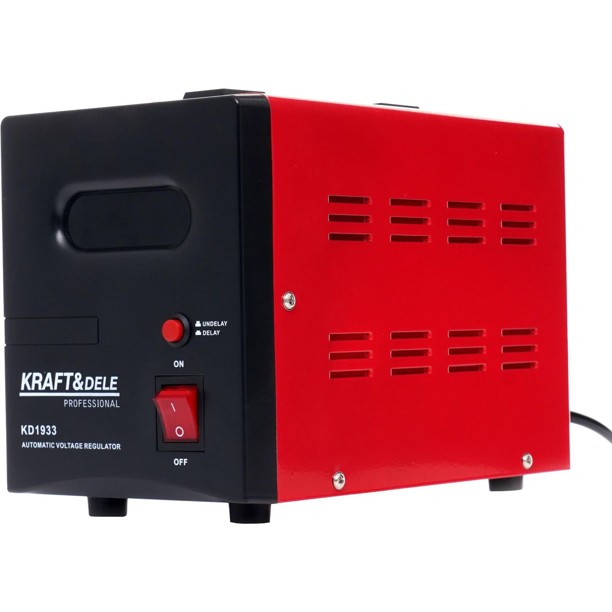 KRAFT&DELE | Spannungsstabilisator, AVR, 2000VA, 230V, für Modem, Router, PC und kleine elektronische Geräte, schützt vor Stromschwankungen, einsatzbereit