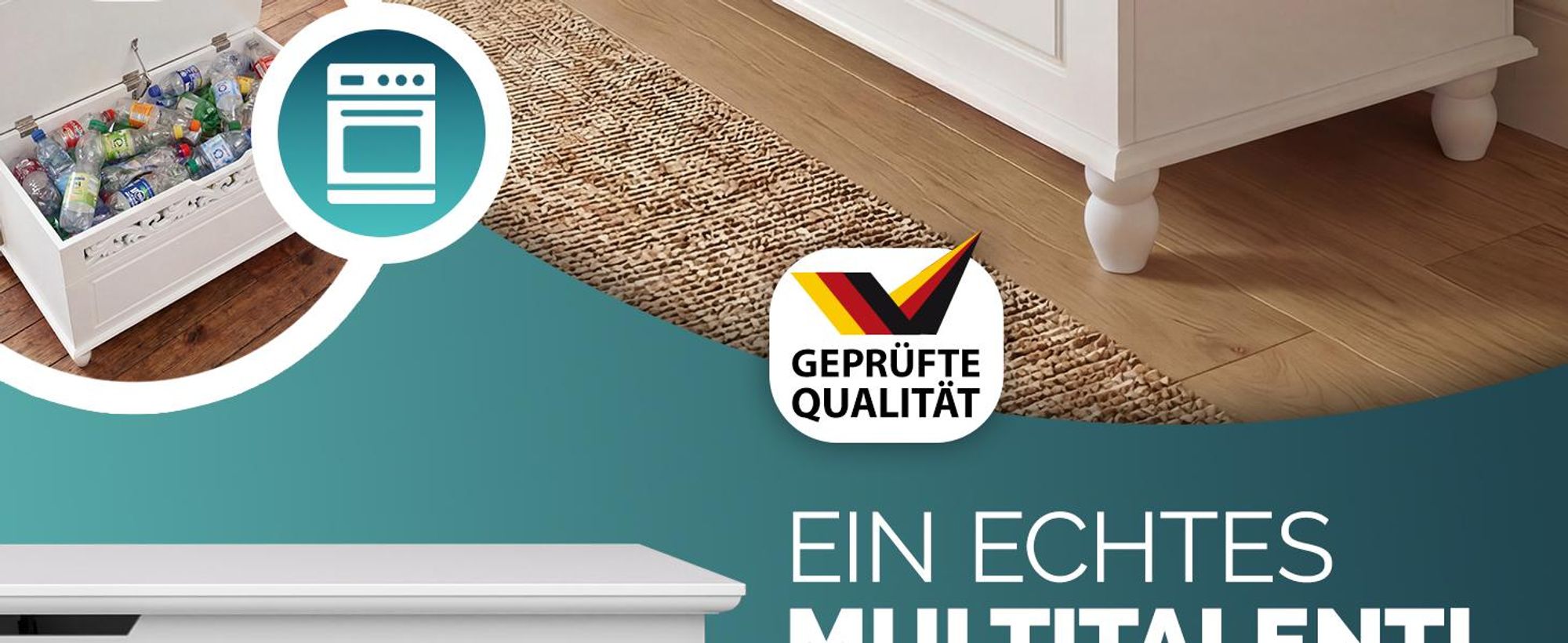 CASARIA® Holztruhe Jersey mit Deckel groß klappbar XXL Stauraum Sitzbank Truhe Holzkiste Schatztruhe Box Schuhbank Truhenbank Wäschetruhe weiß 80x40cm