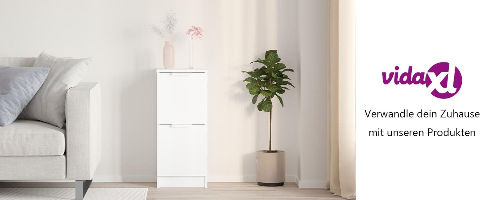 vidaXL Sideboard Weiß 30x30x70 cm Holzwerkstoff