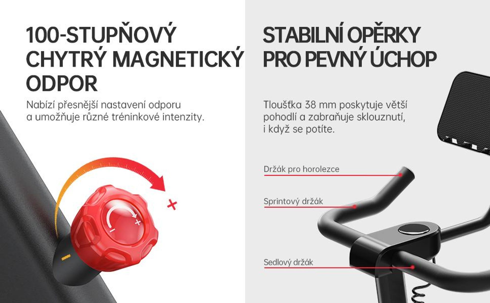 JASPORT C3 – smart stacionárny bicykel, magnetický odpor, tichý trenažér, 7,5kg zotrvačník, appka s video tréningami