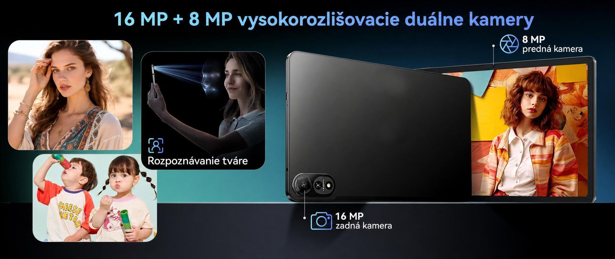 Tablet Nexall N90 s Androidom 16, 12" FHD InCell s obnovovacou frekvenciou 120 Hz, 24 GB (8 + 16) RAM + 128 GB ROM (podpora TF kariet až do 2 TB), 5G, Wi-Fi/4G SIM, 9000 mAh/18 W, Gemini AI, s perom/klávesnicou/myšou