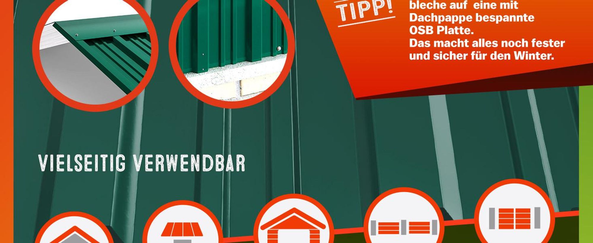 GARDEBRUK® 12x Trapezbech 129x46cm