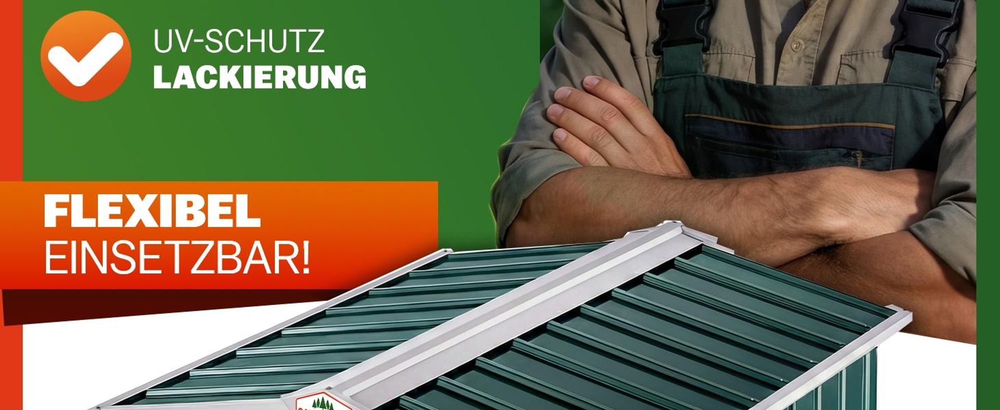 GARDEBRUK® Mähroboter Garage Metall Wetterbeständig Kabelführung 4x Erdanker Carport Rasen Garten, Farbe:Satteldach Anthrazit