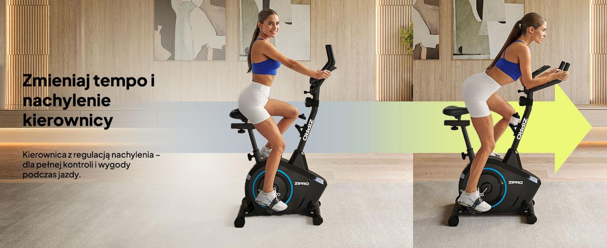 Rower treningowy Zipro Boost – magnetyczny rower fitness z masą obrotową 7 kg Cichy ergometr do użytku domowego Pomiar tętna, regulowany