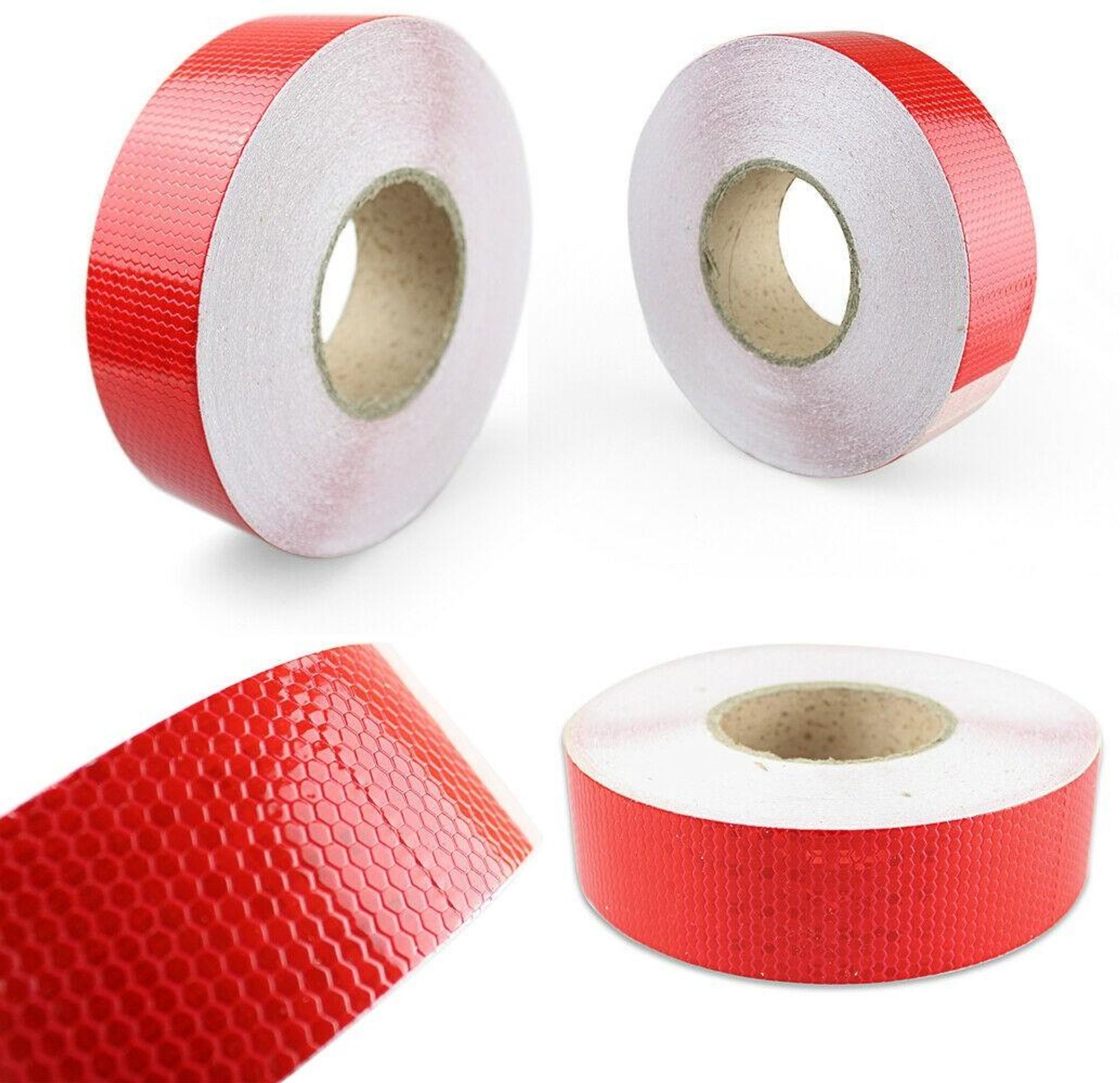Reflexfolie Reflexband Reflektorfolie Selbstklebend Rot 10M x5cm Warntafel
