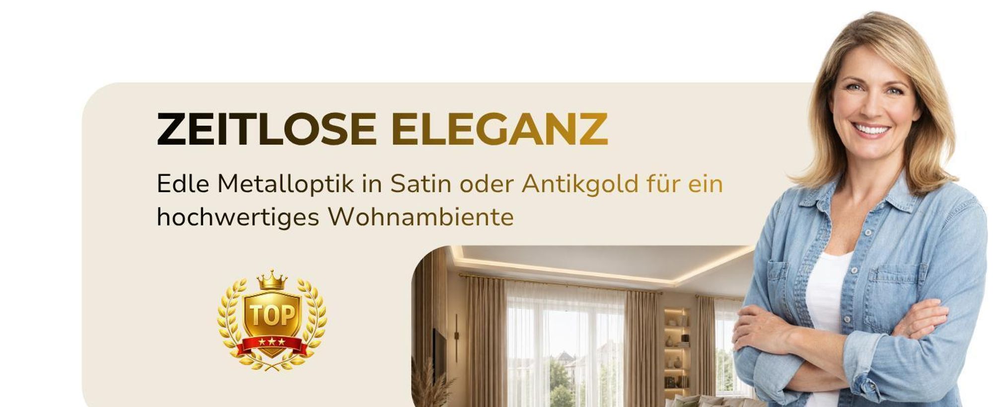 Gardinenstange 320 cm 2-läufig Satin 19 mm Durchmesser Glamour Endstück Monaco Vorhangstange Metall-Gardinenstange Curtain Rod