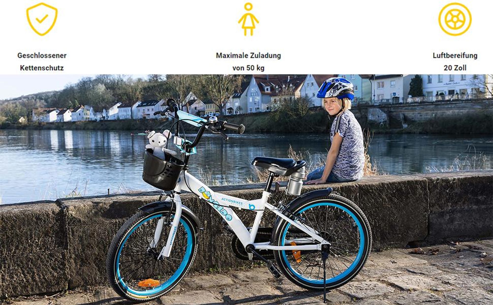 Actionbikes Kinderfahrrad Donaldo 20 Zoll | Kinder Fahrrad