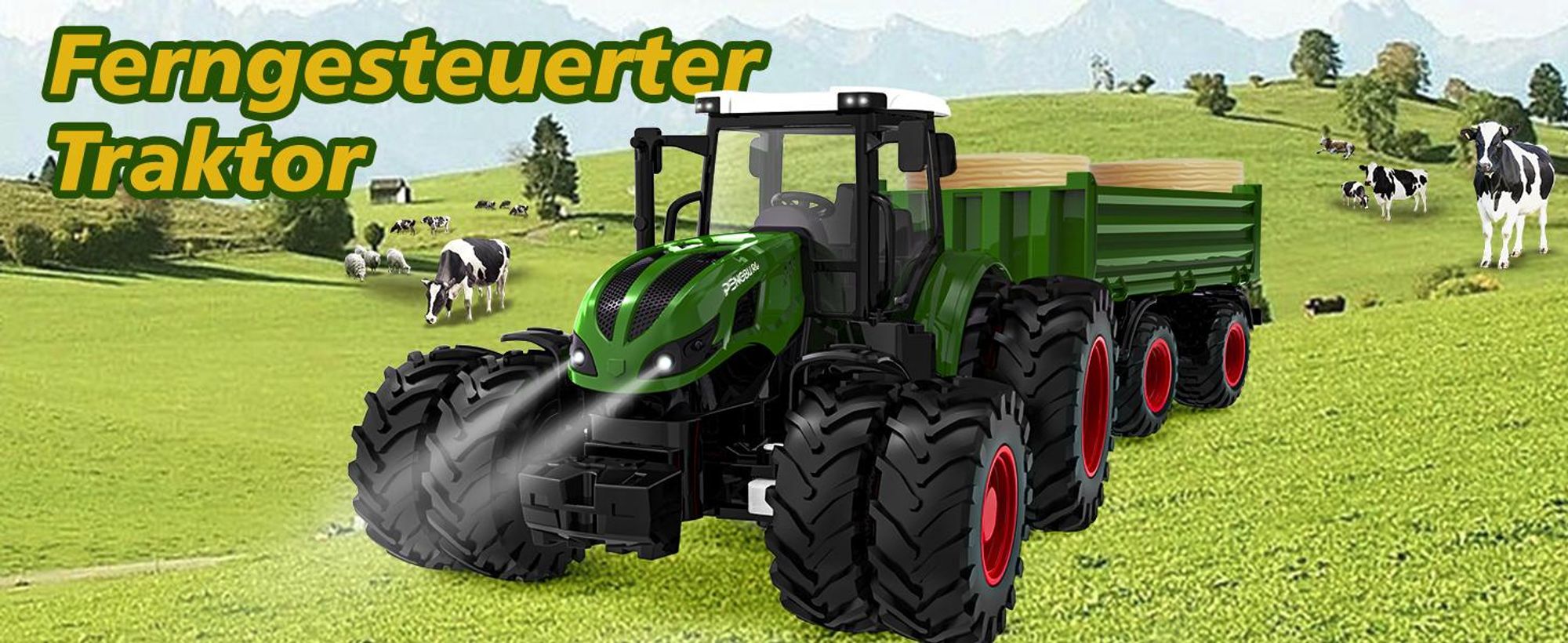 Kinder traktor mit Anhänger