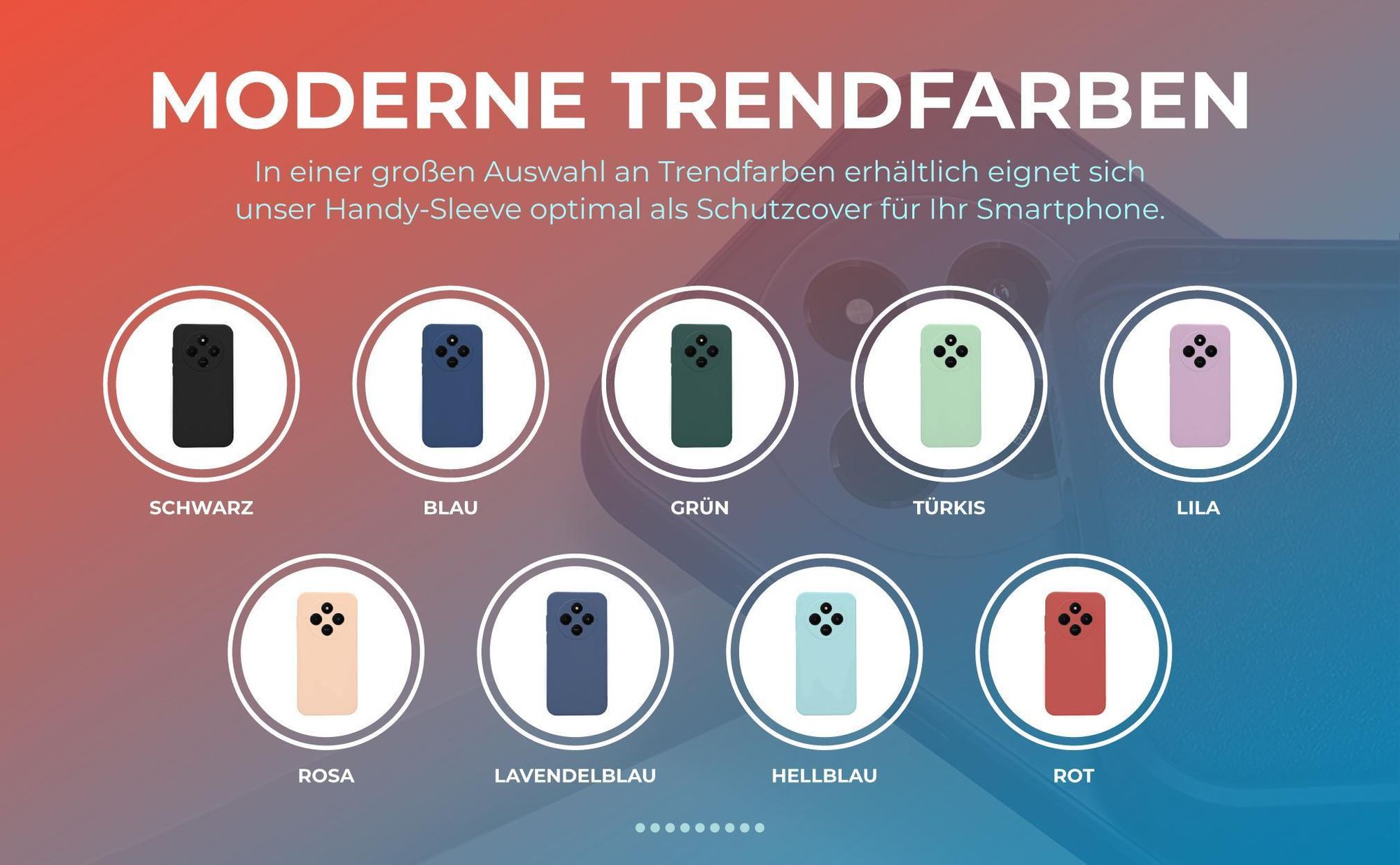 Handybumper für Xiaomi Redmi 14C in verschiedenen Trendfarben