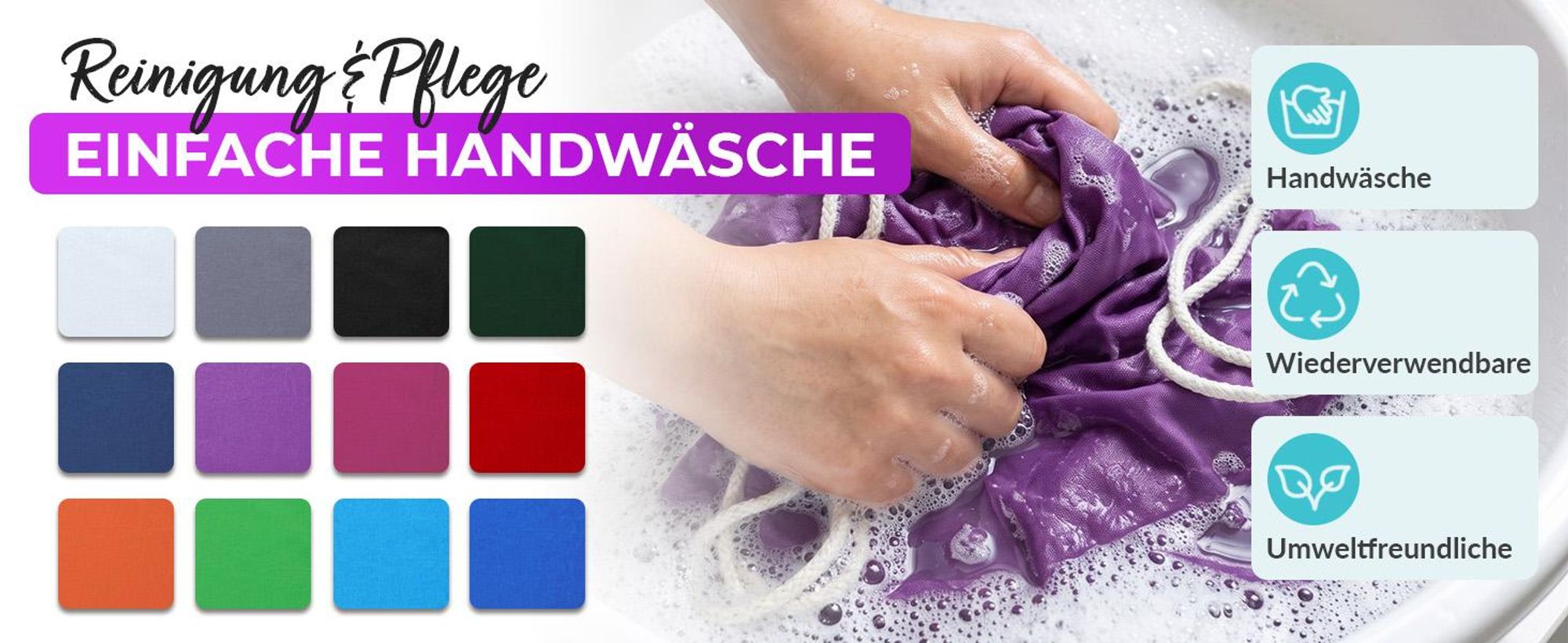 EllaTex Turnbeutel 37x46 cm – Gym Sack aus 100% Baumwolle mit Zugband, in Farbe: Burgund
