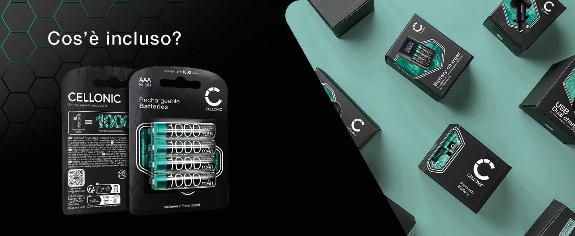 CELLONIC 4x Batteria per Telefono fisso compatibile con Siemens Gigaset A415,C430 – (1000mAh, 1.2V)