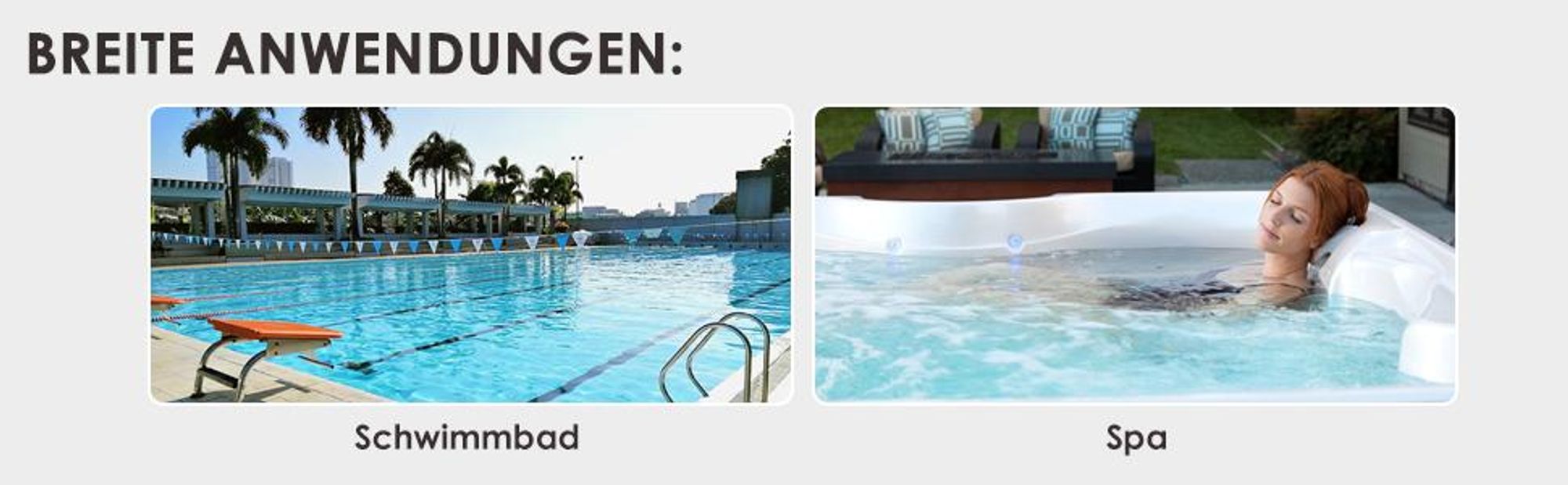 Wasserqualitätstester, Wasser Tester, 2-in-1-Chlor- und pH-Messgerät, Digitales elektronisches Poolwasser-Messgerät,  für Schwimmbad Spa Trinkwasser