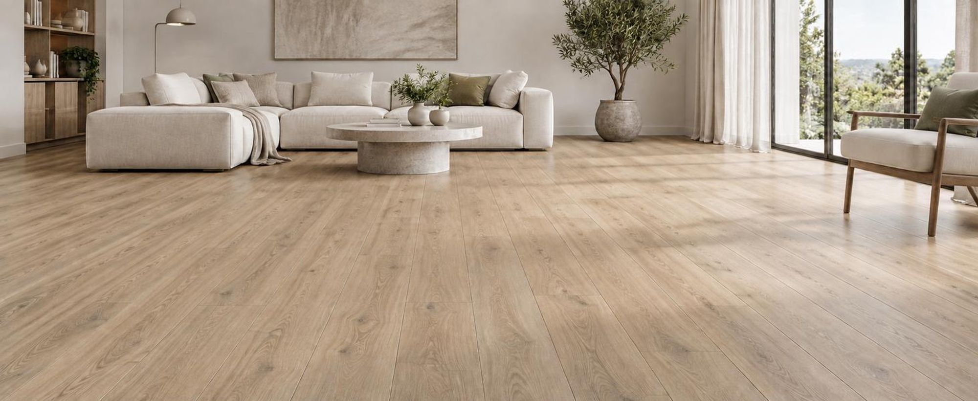 SPC Rigid Vinylboden 5 mm Klick wasserfest mit Trittschalldämmung in Holzoptik für Küche, Bad, Wohnzimmer und Flur