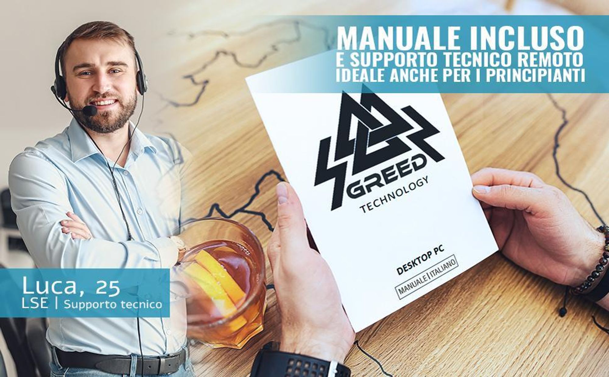 GREED® Basic 7 PC - Computer fisso per ufficio - Intel Core i5 con 3,6 GHz - 8 GB RAM DDR4 - 512 GB SSD - DVD+RW - USB3.0 - WiFi - Windows 11 Pro