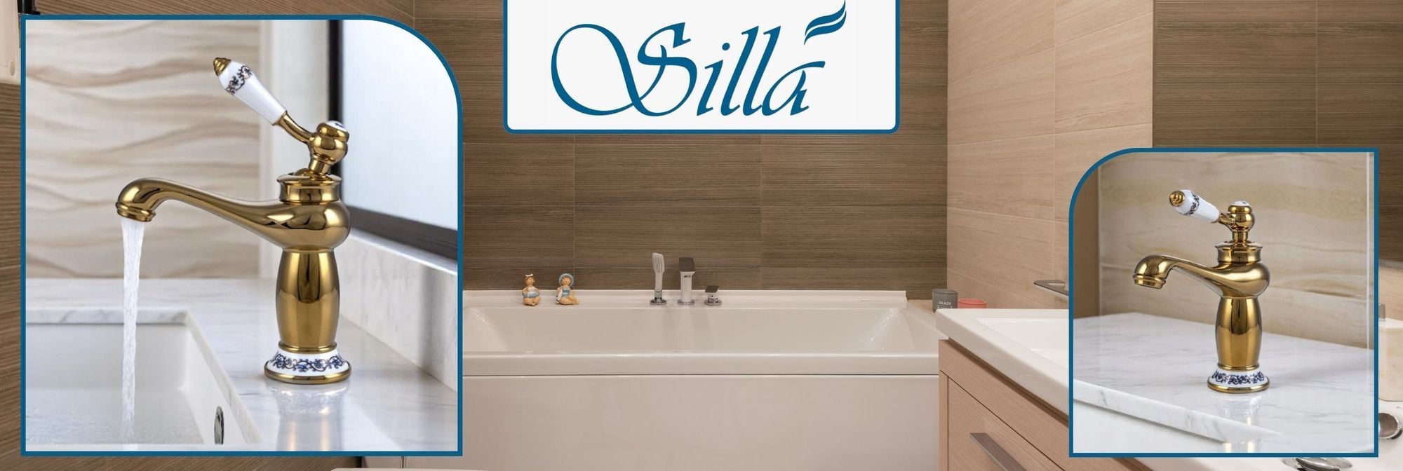 Silla, Gold, Armatur, Bad, Spültischarmatur, Wasserhahn Bad, Wasserhahn, Messing
