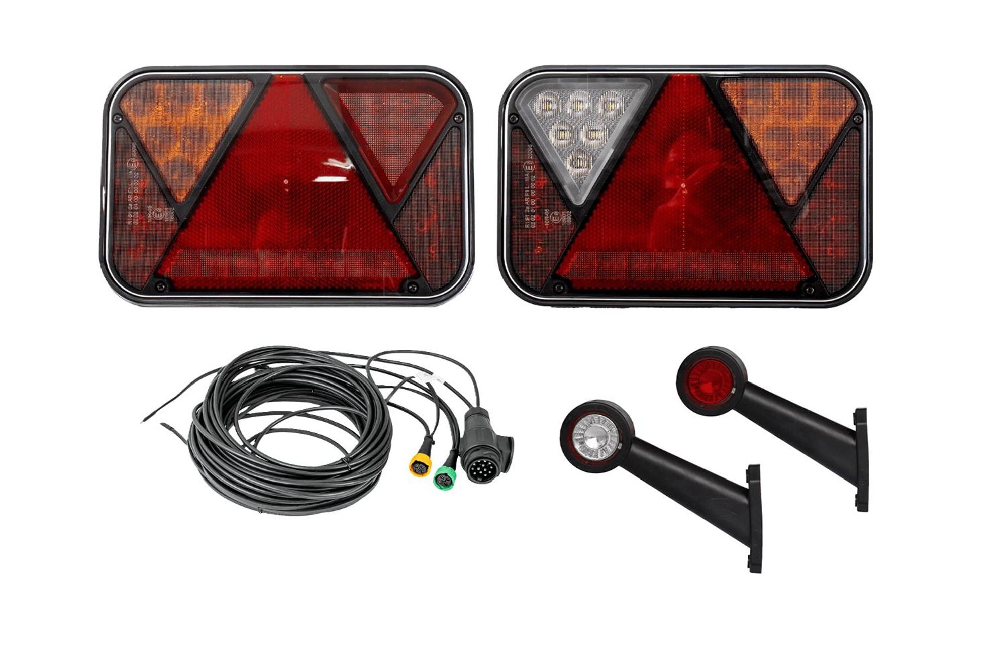 Sada: Zadné LED svetlá Fristom FT-270, LED svetlá Horpol LD 726 so zväzkom 7 m 13-kolíkové