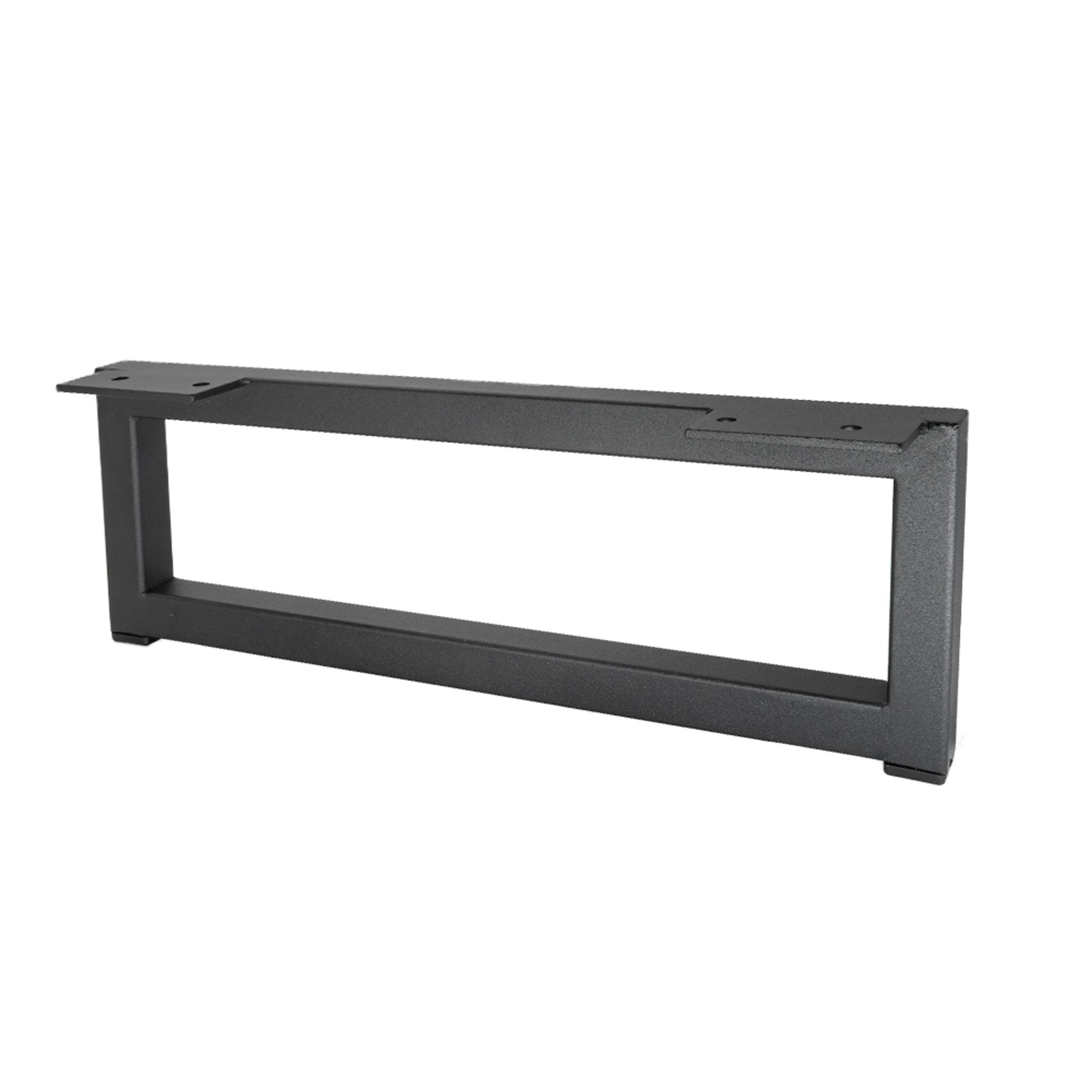 Rechteckiges Metall-Möbelbein 35 cm Schwarz Matt Möbelfuß Schrankfuß Stabil 2 Stücke
