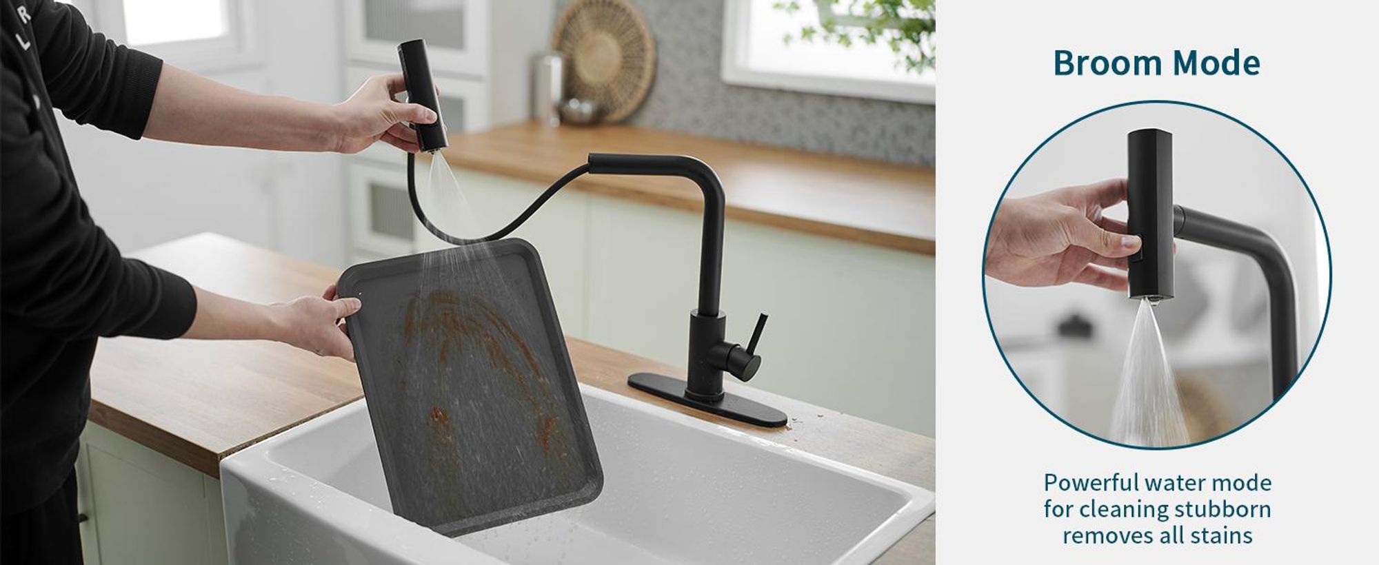 Küchenarmatur , Smart Heater Wasserhahn 360° drehbar, Edelstahl Wasserhahn Küche Waterfall Wasserhahn Küche mit 3 Strahlarte G3/8 Anschluss Armatur