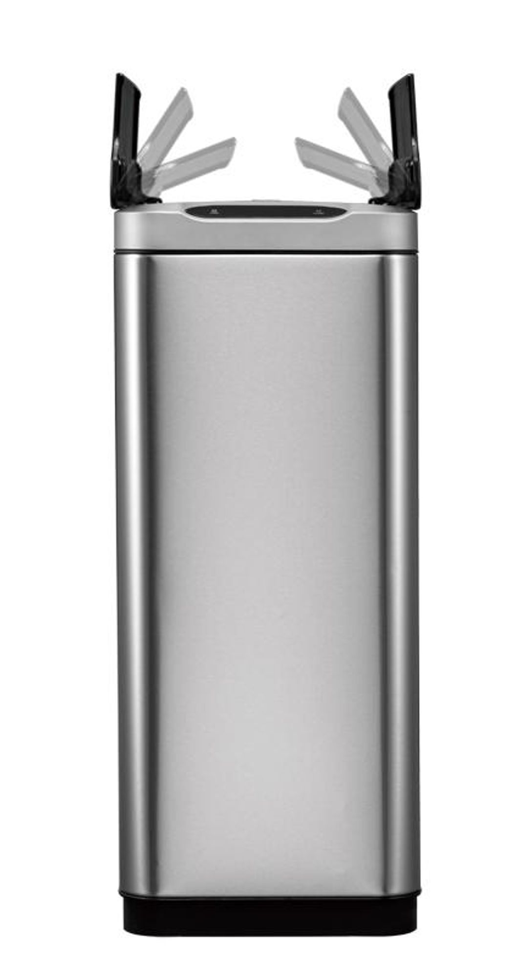 EKO - Phantom Sensor Poubelle 45 litres - Stainless steel Plastic - Inox mat, noir