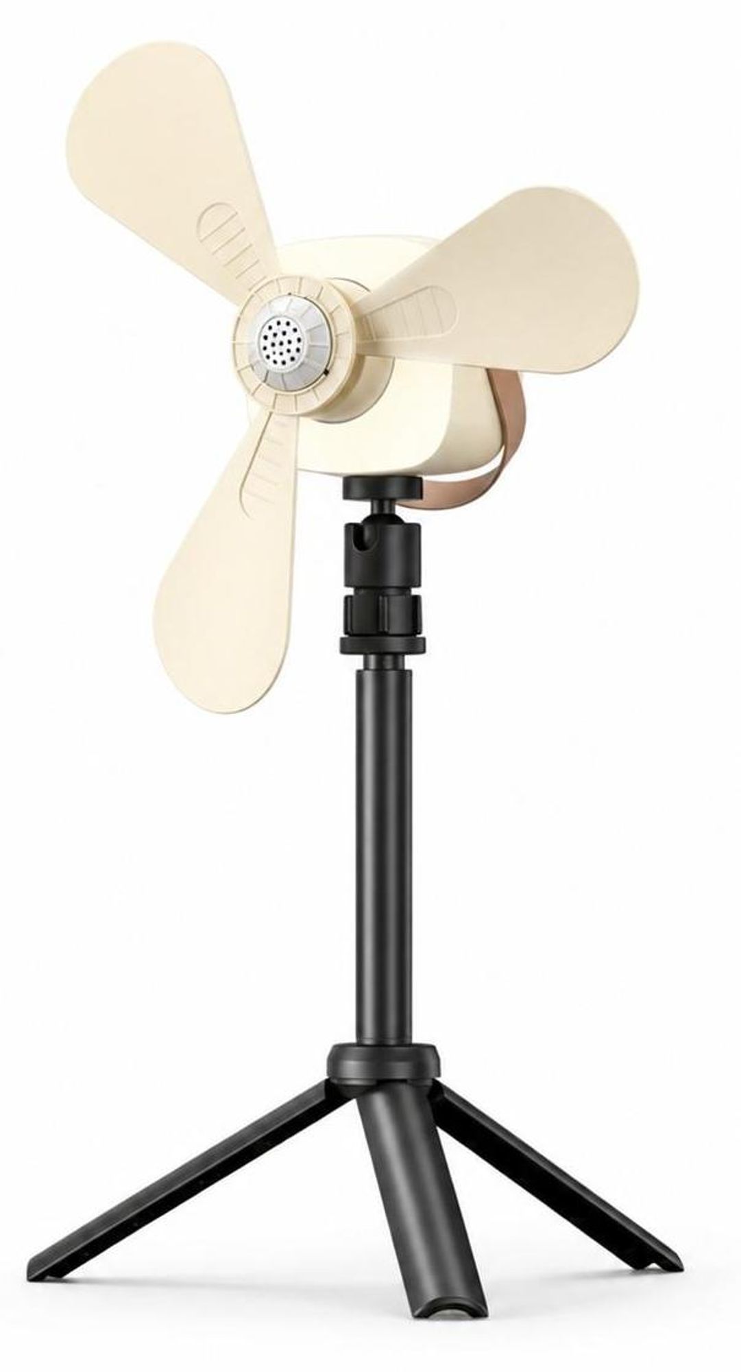 Ø24cm Camping Ventilator mit Licht, Akku 7200mAh, Touch-Stop Sicherheit, USB-C, Fernbedienung & Timer, 3-in-1 Hängeventilator für Zelt Wohnmobil