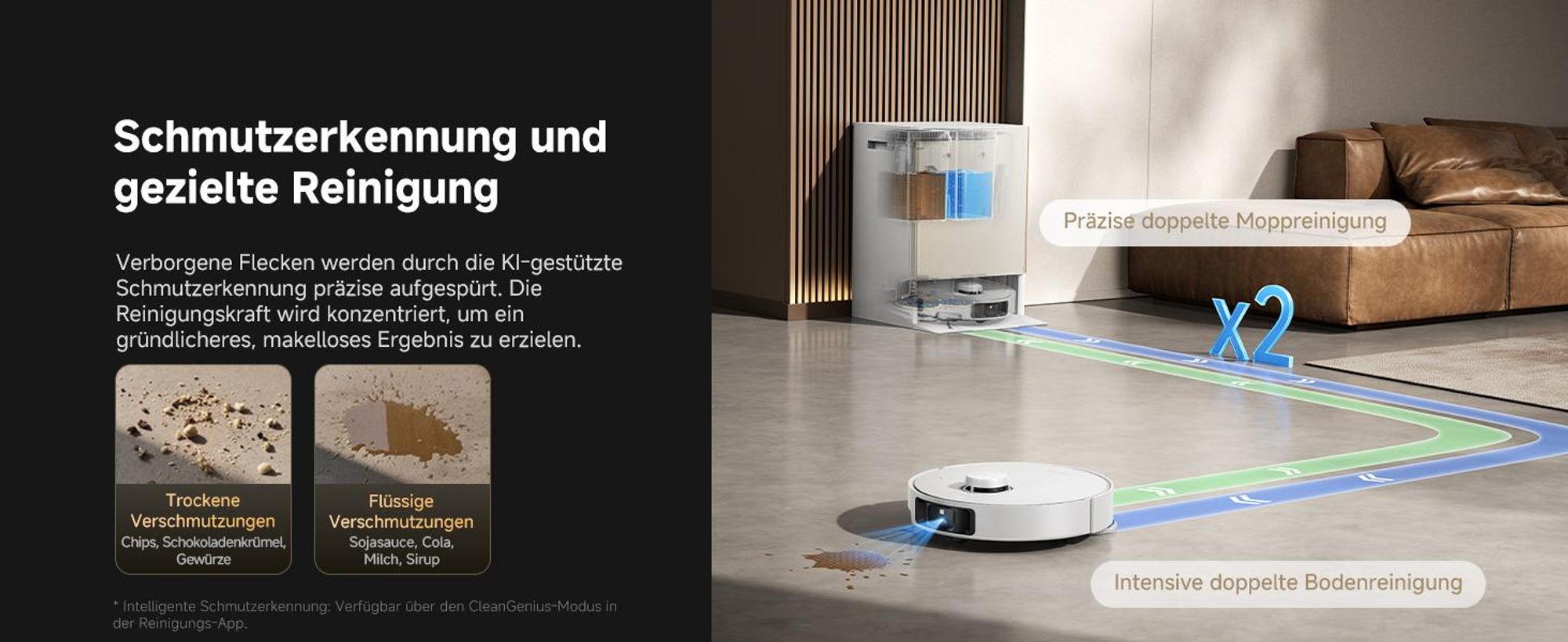 Dreame Matrix 10 Pro Saugroboter mit Wischfunktion,30KPa Saugleistung,AI RGB,3D Laser,100°C Selbstreinigung,0-Tangle System,Mop-Wechselstation,Weiß