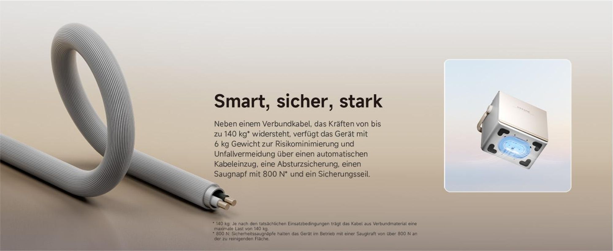 Dreame C1 Station Fensterputzroboter,5500Pa Saugkraft,Stabil und sicher,Nass-und Trockenreinigung,Dual-Spray,CornerClean,Intelligente Navigation,Creme