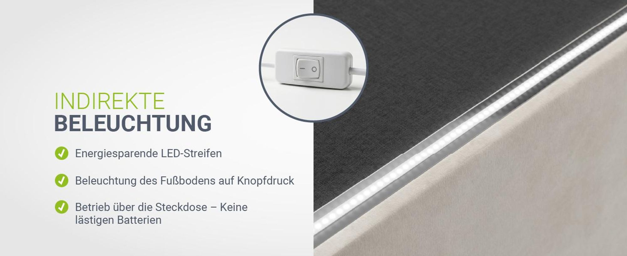Juskys Polsterbett Nizza 140x200 cm Beige - Bettgestell mit Lattenrost, Stauraum & LED Beleuchtung - Bett mit Samtbezug & Chesterfield-Steppung