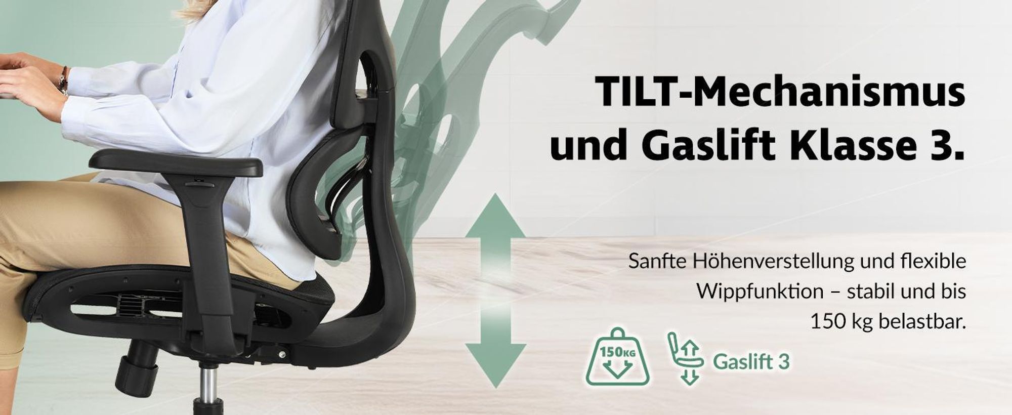 di volio® Bürostuhl Vataro – ergonomischer Schreibtischstuhl mit 2D Kopfstütze & 4D Armlehnen, atmungsaktives Sitzpolster, leise PolyurethanRollen