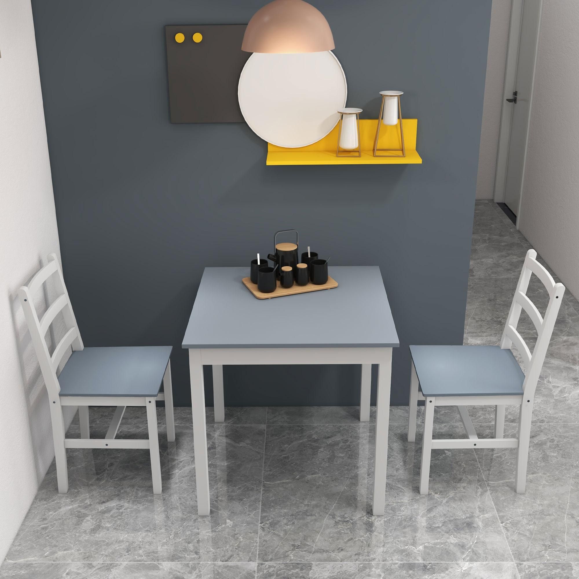 klein Stühlen grau 75