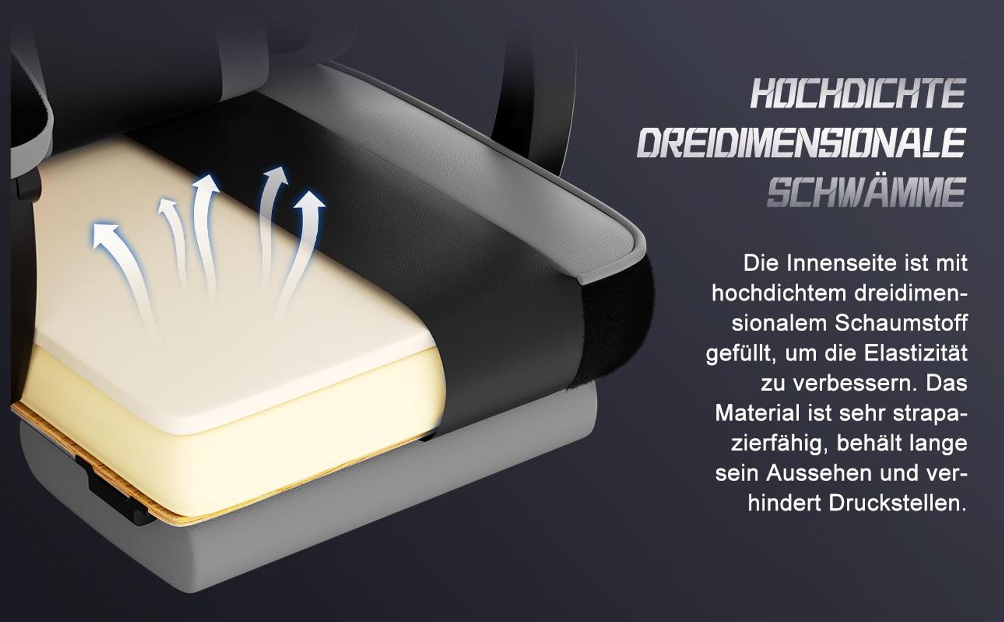 Adormii Gaming Stuhl, Ergonomischer Gaming Sessel, Schreibtischstuhl, Gamingstuhl mit Fußstütze, verstellbare Rückenlehne, Gaming stuhl 150 kg
