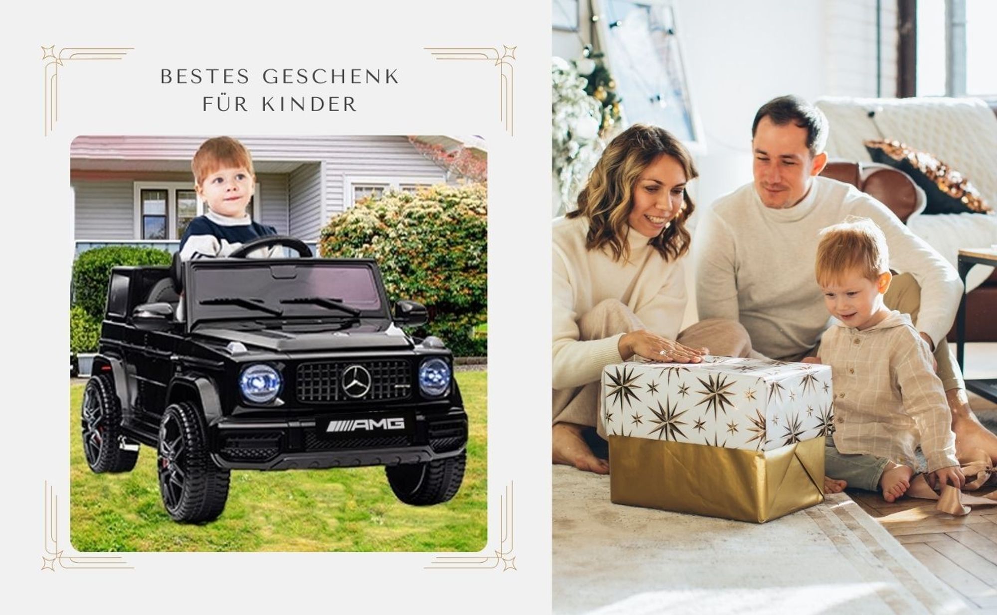 FCH Elektroautos für Kinder Mercedes Benz G63 AMG mit 12V Elektrofahrzeug 2,4G Fernbedienung, 2-türiges Kinder-Elektrofahrzeug mit MP3