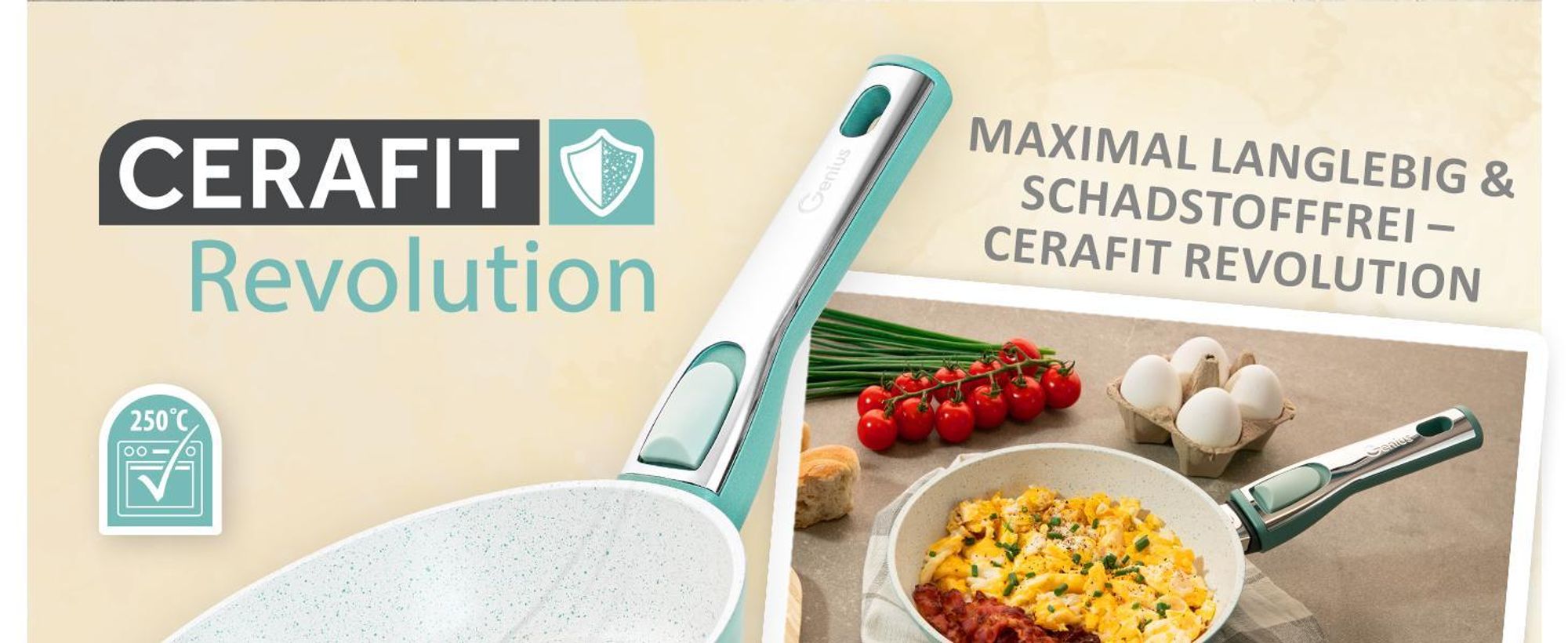 Genius Cerafit Revolution Pfannen Set 7-tlg.