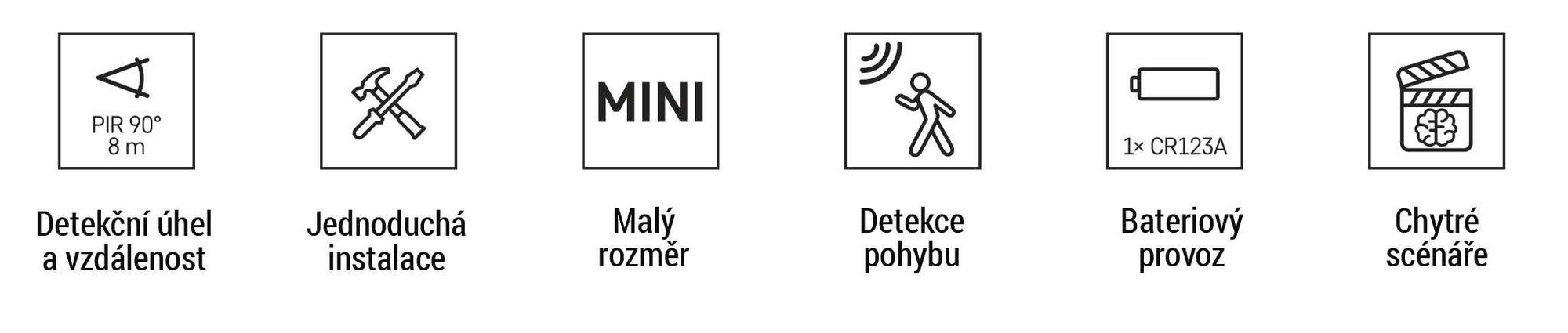 EMOS GoSmart PIR senzor (pohybové čidlo) IP20, ZigBee, H5020