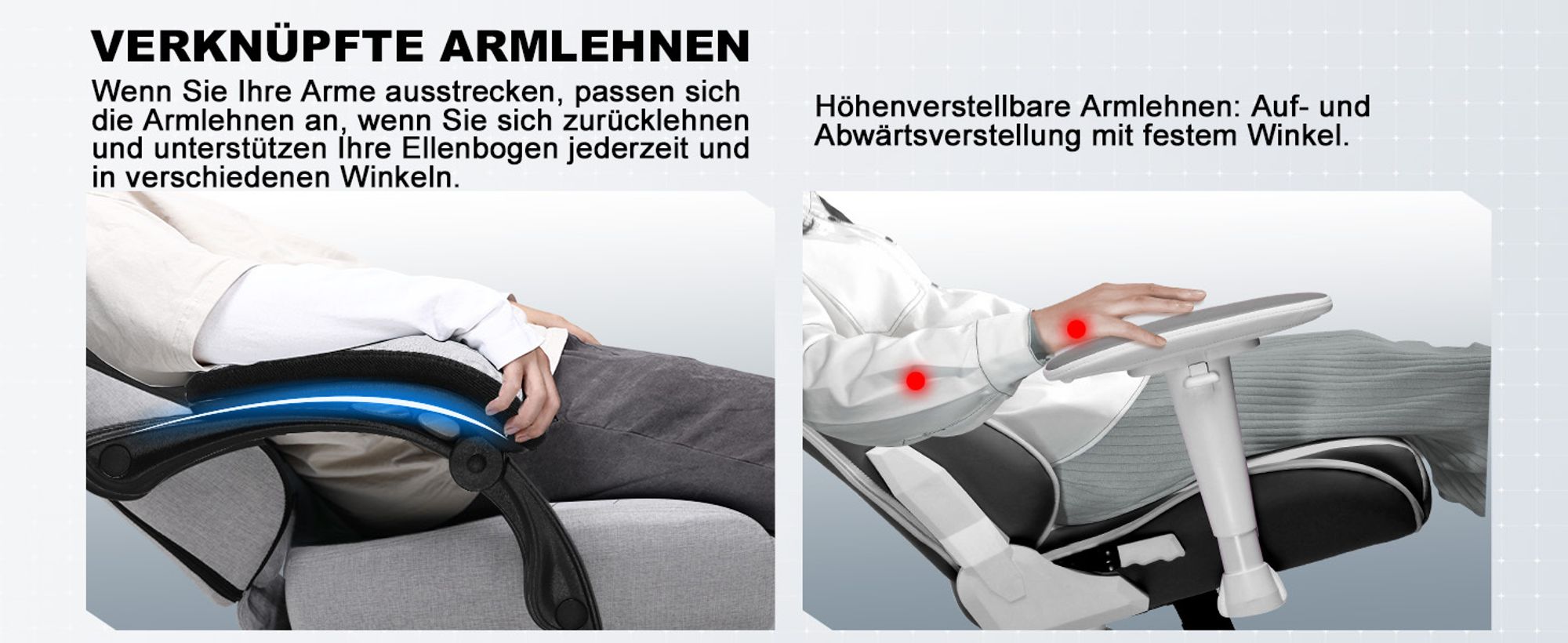 GTPLAYER Gaming Stuhl Ergonomischer Gaming Sessel Schreibtischstuhl PC Gamer Racing Stuhl mit Stoffoberfläche, Federsitzkissen mit Fußstütze hellgrau