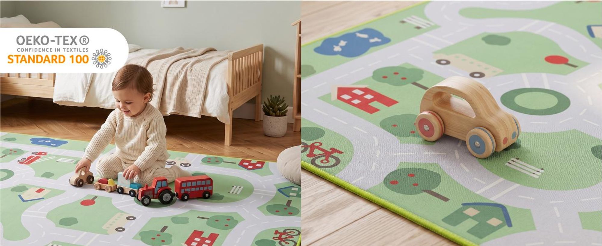 Tapiso Kinderteppich SNOOKI farbig, pflegeleicht, rutschfest, für Kinderzimmer 180 x 250 cm