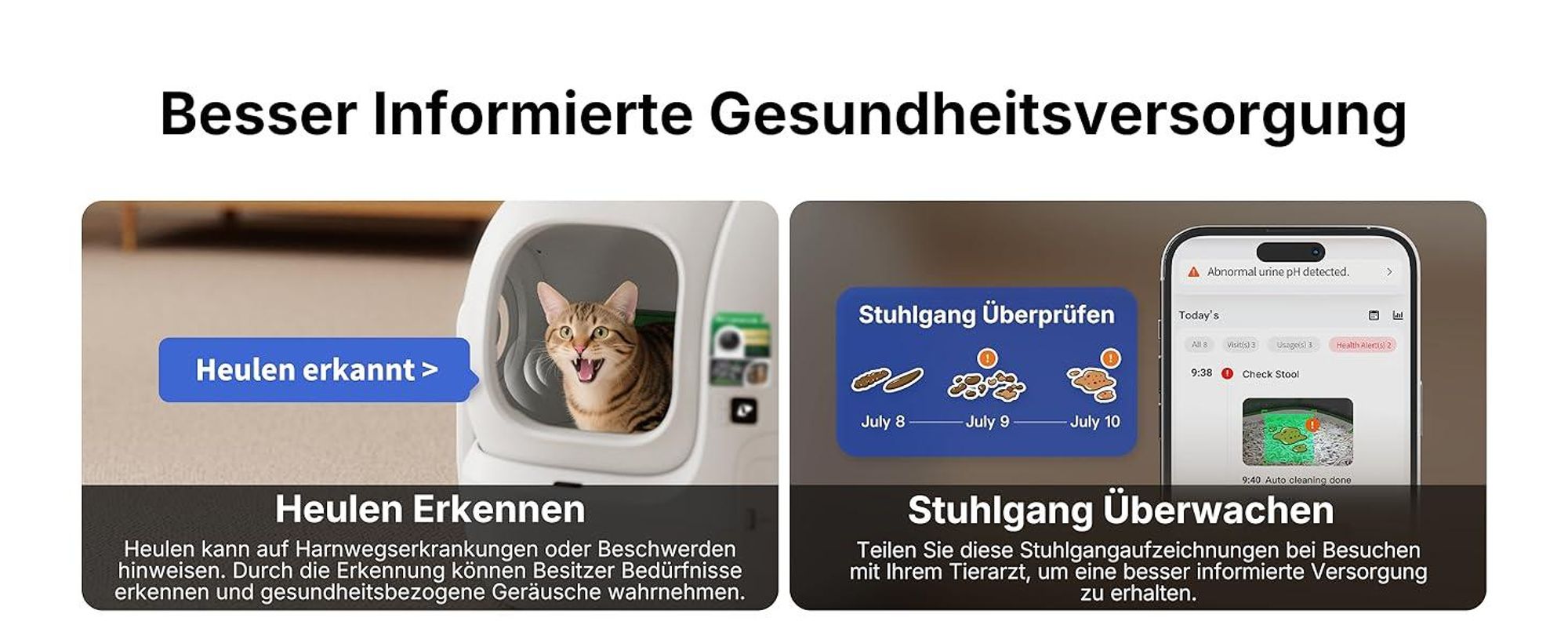PETKIT PUROBOT Max Pro 2 Selbstreinigende Katzentoilette, Katzenklo Selbstreinigend mit Kamera, Präzise Mehrkatzen-Erkennung, für Mehrere Katzen